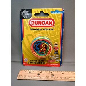 Duncan Assorted Colors 5 YoYo Strings Replacement Pack 100% Cotton Ages 6+